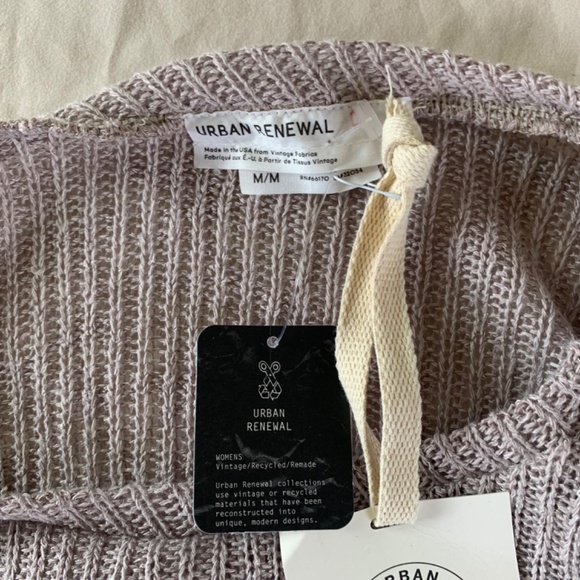 Urban Outfitters Urban Renewal gray sweater lightweight Medium NWT - Picture 5 of 11